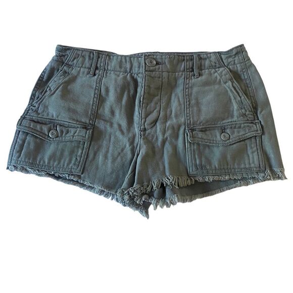 American Eagle Outfitters Army Green Shorts Sz 4 - Picture 1 of 10